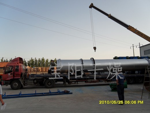 鉀長(zhǎng)石轉(zhuǎn)筒烘干機(jī)發(fā)貨現(xiàn)場(chǎng)